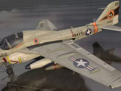 Grumman A-6E Intruder 3D model