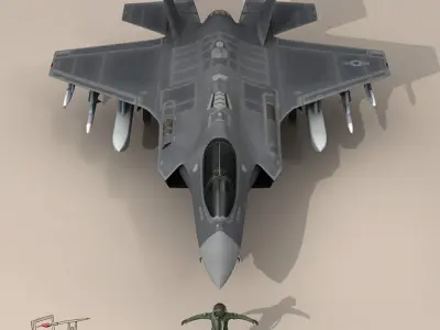 F35A - USAF 3D model
