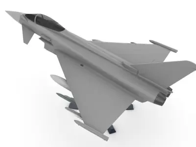 Eurofighter Typhoon 3D print model