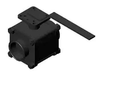 Sanitary Ball Valve OD 3 in 3D model