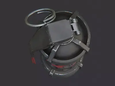 Offhand Grenade Sequencer Device Low-poly 3D model