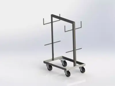 Extension Chord Cart Free 3D model