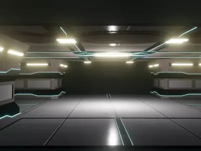 Sci-FI Panels - Combinable  Low-poly 3D model