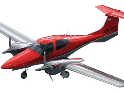 Diamond DA42 3D model