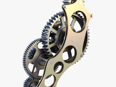 Gear mechanism v 3 3D model