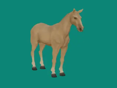 loepoly horse 3d model 3D model