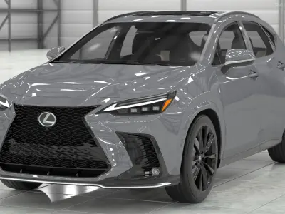 2024 Lexus NX Hybrid Grey 3D model