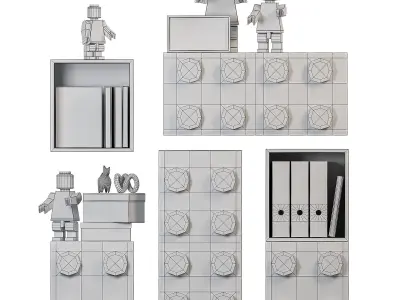 Lego Kids Furniture 3D model