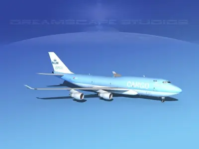Boeing 747-400 KLM Cargo 3D model