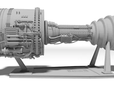 jet engine Rolls for Print 3D print model