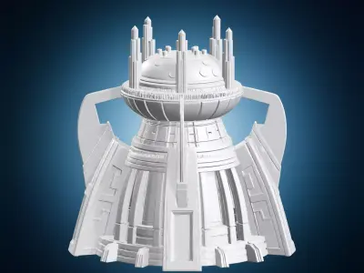 Futuristic Tower Temple 3D print model