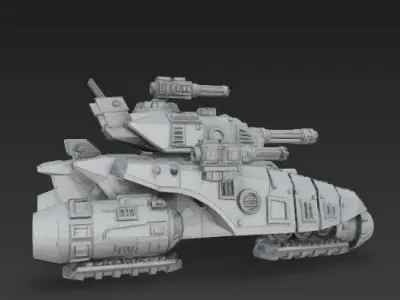 3D Printable Iron Oath Coral Air Support Tank 3D model