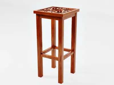 Interior Furniture Stool  3D model purchase