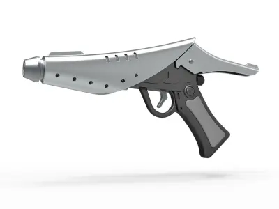Alderaan blaster pistol from Star Wars Revenge of the Sith 3D model
