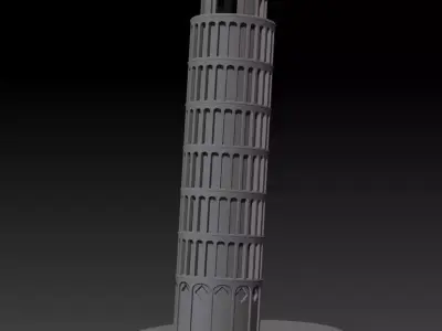 Torre di Pisa Low-poly 3D model
