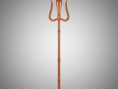 Trident - Trishulam Low-poly 3D model