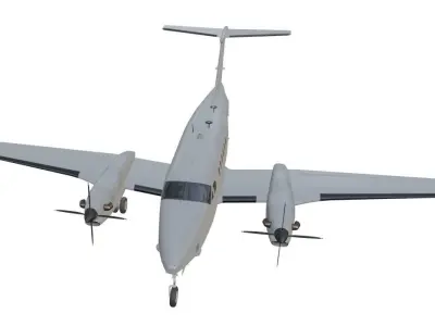 Beechcraft - RAF - SHADOW R1 ISTAR Aircraft - Low-poly 3D model