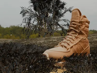 Desert Trek Boots Free low-poly 3D model