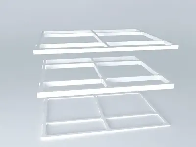 Industrial detail shelving unit Free 3D model