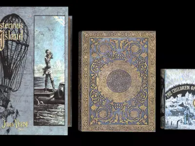 PBR Books book with old design Free low-poly 3D model