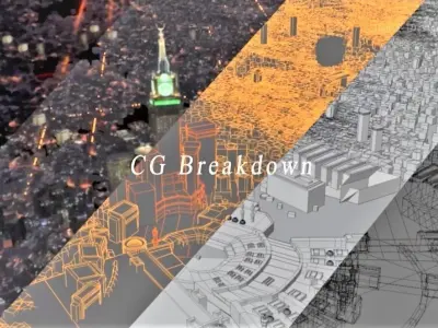 Masjid Alharam - Mecca - textured view only from one side Low-poly 3D model