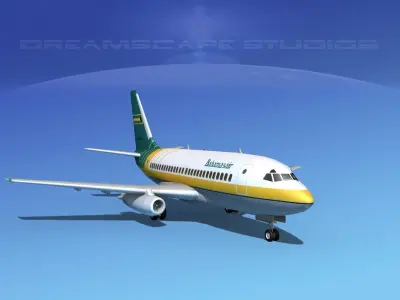 Boeing 737-100 Bahamasair 1 3D model