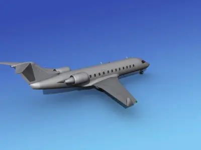 Canadair CRJ100 Bare Metal 3D model