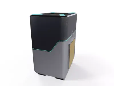 Sci-Fi Storage Loot Crate 04 - PBR Game Ready Low-poly 3D model