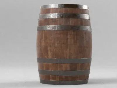 Barrel 3D model 10