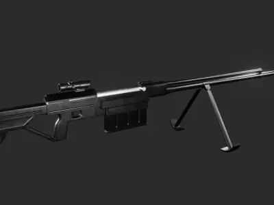 PTRS-41 Modified Free 3D model