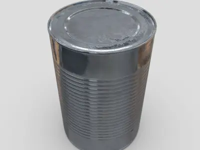 CC0 - Tin Can 4 Free low-poly 3D model