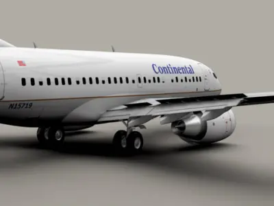 Boeing 737-600 Continental Airlines 3D model