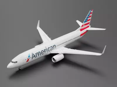 Boeing 737-800  American Airlines Livery 3D model