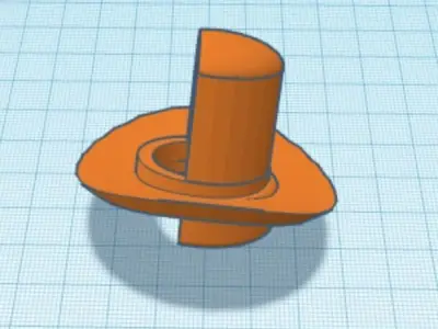 3D Print Bird Feeder Port for Large Format Wine Bottle Feeders Free 3D print model