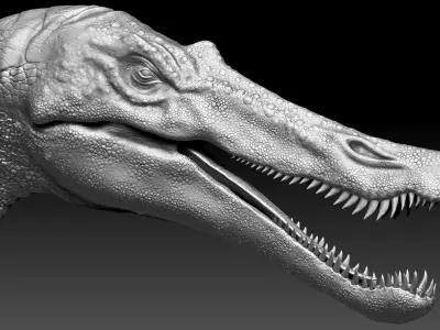 Dinosaur Baryonyx Walkeri Sculpt Project 3D model