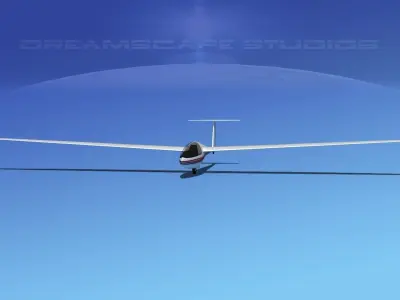 DG-400 17-Metre Motorglider V07 3D model