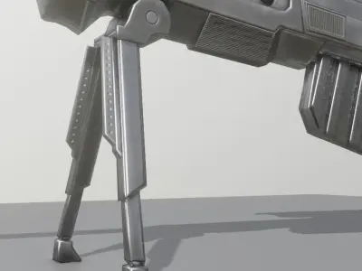 KSR28 Sniperrifle Blender 2-82a Version Free low-poly 3D model