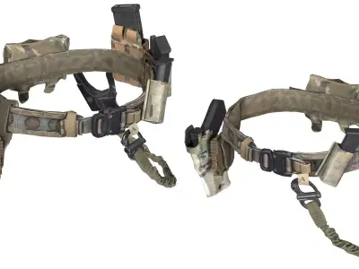 FERRO CONCEPTS BISON BELT  Low-poly 3D model