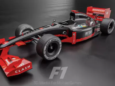 Formula 1 Free low-poly 3D model