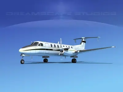 Beechcraft 1900C V13 3D model