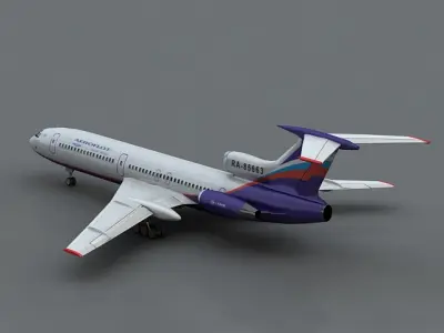 Tu 154m 3D model