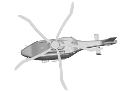 airbus h160 helicopter 3D model