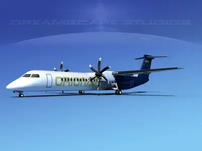 Dehaviland DHC-8 400 Orion Air Express 3D model