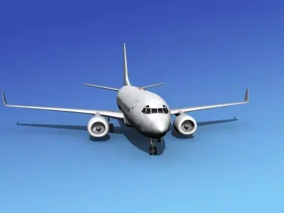 Boeing 737-700ER Unmarked 3 3D model