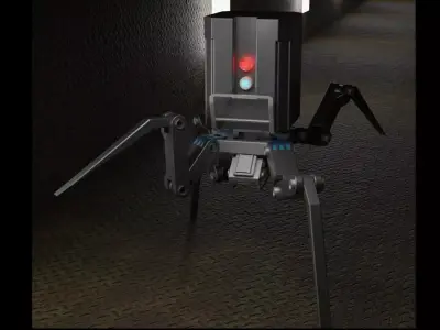 Concept Crawler Low-poly 3D model