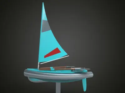 Sailing boat 3D model