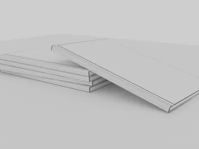 Books book wing prayer Free low-poly 3D model
