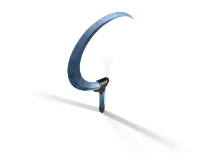 Magical Sickle Low-poly 3D model