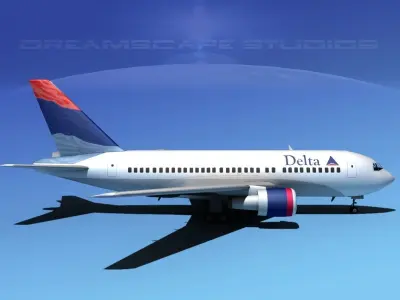 Boeing 767-200ER Delta 3 3D model