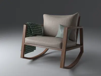 Rocking Chair Free 3D model